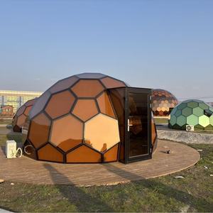 Tienda de campaña de hotel con diseño de bola de cristal para vacaciones en familia, con dos dormitorios y dos salas de estar, B&B, para viajes de influencers, de fábrica, para exteriores - Product Image 1