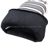 Couvre-clubs de golf en cuir PU à conception personnalisée Couvre-tête de conducteur à bande élastique avec broderie amusante
