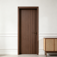 Porte en bois massif sur mesure, design extérieur fini, pour maison, appartement, hôtel, salon, portes modernes