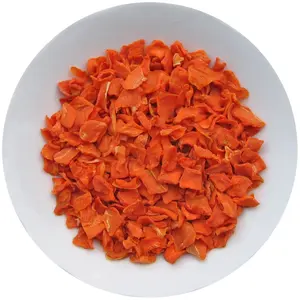 China Hersteller Lieferant 2023 Neue Ernte Neue Ernte hohe Qualität AD getrocknete Karottenflocken mit HACCP HALAL-Zertifikaten getrocknete Karotte
