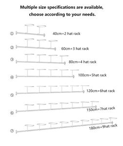 Moderno Organizador de Sombreros de Metal para Montar en la Pared, Elegante Estante de Pared para Almacenamiento de Sombreros - Product Image 4