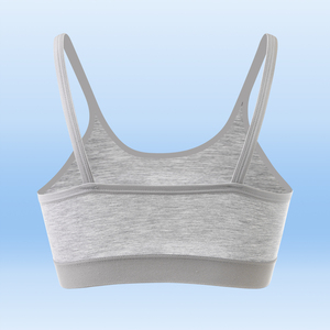 <span class=keywords><strong>Soutien</strong></span>-<span class=keywords><strong>gorge</strong></span> d'entraînement pour filles avec doublure fixe double couche et bralette en coton viscose ultra-douce pour adolescentes - Product Image 3