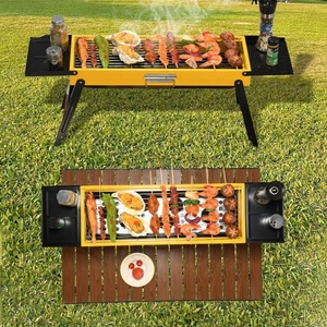 Parrilla Portátil Plegable de Acero Inoxidable para Exteriores, Barbacoa de Carbón para Mesa con Asa para Viajes, Picnic y Camping - Product Image 6