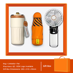 Souvenirs de mariage spéciaux pour l'été : Mug publicitaire personnalisé, batterie externe, parapluie capsule et ensemble éventail pliable pour invités - Product Image 4