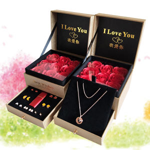 Miroir rouge à lèvres coulissant, emballage personnalisé, chapelet, ensemble de bijoux, savon Rose, emballage personnalisé <span class=keywords><strong>noir</strong></span>, or - Product Image 2