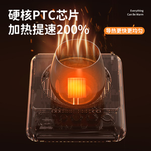 <b>Smart</b> Warm Cup <b>Pad</b> USB Heating Desk Office Milk Warmer Temperature Control Rectangle PP Material - Product Image 4