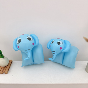 Brazaletes inflables para natación para niños, flotadores de dibujos animados de elefante, pato y rana, para niños, ayuda de flotación de PVC para juegos acuáticos - Product Image 2