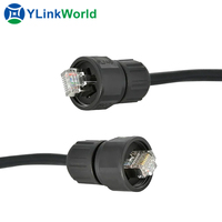 Conector de cable RJ45, conector de arranque CAT5, Cat6, cat7, cat8, cat6a, 6p6c, 8p8c, 10p10c, moldeado IP 68 IP68, tornillo resistente al agua