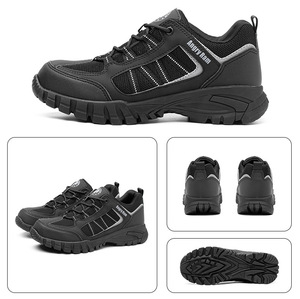 Botas de trabajo de seguridad industrial en existencias al por mayor, protección antiimpacto con punta de acero transpirable resistente a productos químicos y aceite CE - Product Image 6