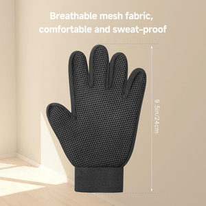 Gant de toilettage pour animaux domestiques : brosse et gant de massage pour le contrôle de la perte de poils, le bain et le lavage des chiens et des chats - Product Image 4