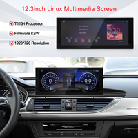 STWEI Lecteur vidéo de tableau de bord sans fil CarPlay pour Audi A6/A7/RS6/RS7/C7, écran partagé, 10,25/12,3 pouces, basé sur Linux, USB, garantie 1 an
