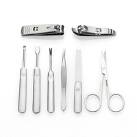 Kit de soin des ongles de haute qualité, 8 pièces, ensemble de coupe-ongles en acier inoxydable, outils de manucure et de pédicure pour la maison et les voyages, boîte