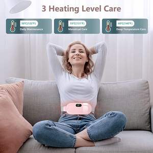 Waist-<strong>Heating</strong> Belt Rechargeable Cordless Menstrual <strong>Heating</strong> <strong>Massage</strong> <strong>Pad</strong> 3-Speed-Temperature Adjustment - Product Image 6