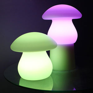 2023 décoration Simple lampes de chevet/mode lampe de Table en plastique décor de chambre lampe champignon - Product Image 1