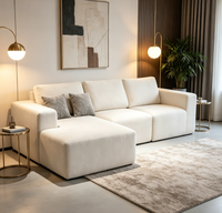 Vakuumkomprimierte Sofa-Box-Verpackung Großhandel Modernes Wohnzimmer-Möbelset L-förmiges Umwandelbares Schlafsofa Ecksofa