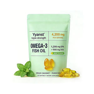 Cápsulas de aceite de pescado Omega-3 EPA de ALTA CALIDAD, suplemento en cápsulas blandas, AUMENTA LA INMUNITADE Y TIENE Efecto Antiinflamatorio - Product Image 1