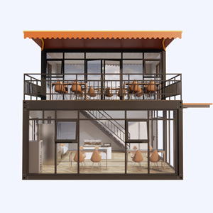 Casa Contenedor Personalizable, Casa Prefabricada, Panel Sándwich Ignífugo, Diseño de Paquete Plano, Uso para Apartamento/Oficina/Cafetería - Product Image 2