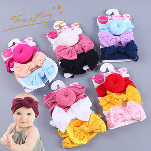 تريسي و هيري الساخن بيع الطفل النايلون عقال مع القوس مجموعة لطيف مجموعة إكسسوارات الشعر الفتيات عمامة عقال - Product Image 1