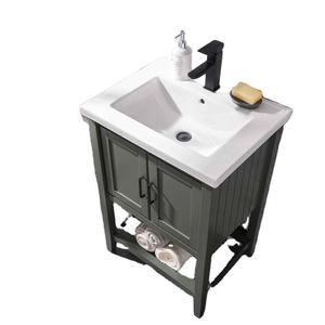 <span class=keywords><strong>Lave</strong></span>-toilette secteur salle de douche articles sanitaires ensemble d'évier de vanité carré en céramique lavabo tasse comptoir évier simple salle de bain - Product Image 1