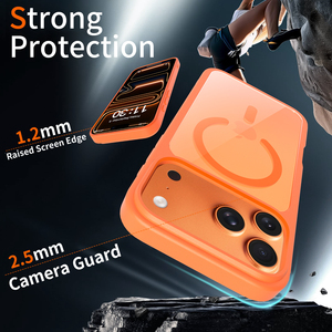 Coque de téléphone magnétique transparente pour iPhone 17 Pro Max, en PC et TPU, antichoc, compatible avec iPhone 16, 15, 14, 13 - Product Image 4