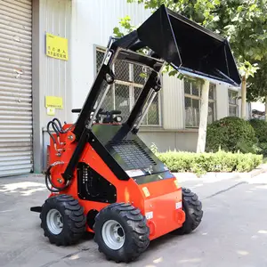 FREE SHIPPING Small Cheap Skid Steer Diesel Loader Mini Skid Steer Loader With Bucket Different Attachment