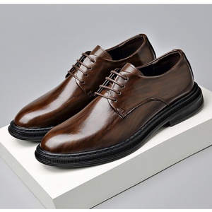 Zapatos Formales Casuales de Negocios para Hombre 2025, con Cordones, Impermeables, Estilo Italiano Personalizado, para Otoño, que Aumentan la Estatura, Ideales para Bodas - Product Image 6