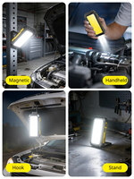 Lampe de travail portable COB étanche 3000LM magnétique rechargeable par USB, personnalisable ODM, pour réparation automobile, inspection et garage