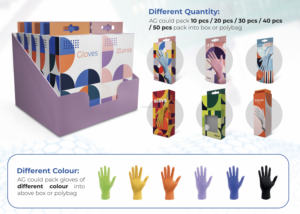 Gants jetables de qualité alimentaire de qualité supérieure sans poudre en nitrile tout usage pour la cuisine sans danger pour les aliments d'été à usage domestique dans la cuisine - Product Image 2