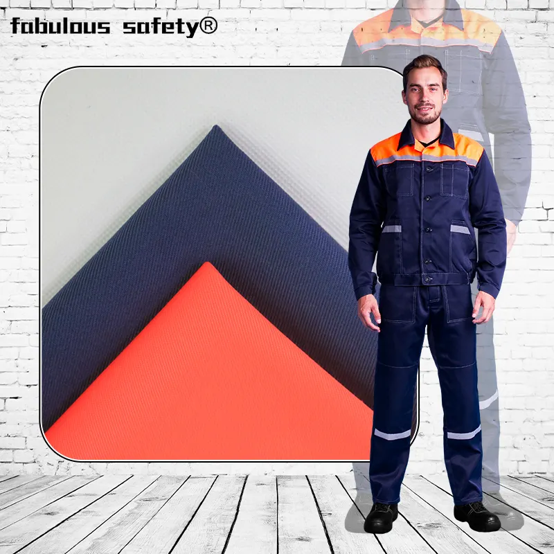 Proban Coveralls Cotton Blended Flame Retardant Fabric For Work Clothes