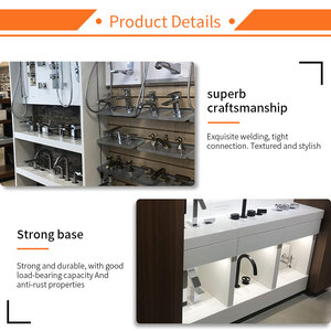 Compact <strong>Ceramic</strong> <strong>Tile</strong> Kitchen Mat Plate <strong>Display</strong> with Floor <strong>Stand</strong> Rack and Faucet Retail Shelving - Product Image 3