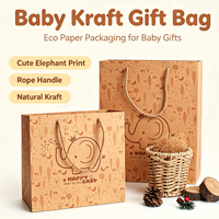 Sac en papier kraft brun carré, recyclable, résistant à la graisse, avec poignée, pour l'emballage de bougies, logo personnalisé