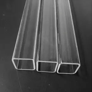 方形石英管定制实验室玻璃器皿矩形管