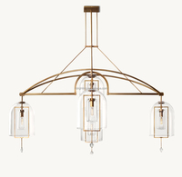Lampe suspendue en cuivre, style industriel vintage, avec abat-jour en verre, idéale pour restaurant et salle à manger - Offre spéciale