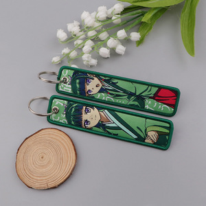 Llavero Bordado de Anime Japonés Maomao <span class=keywords><strong>para</strong></span> Motocicletas y Automóviles, Porta Llaves, Etiqueta <span class=keywords><strong>para</strong></span> Llaves, Anillo <span class=keywords><strong>para</strong></span> Llaves - Product Image 3