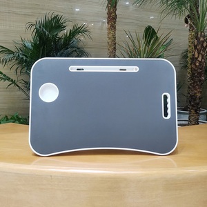 Escritorio para ordenador portátil con portavasos y ranura, adecuado para bandeja de desayuno, escritorio de escritura, mesa de dibujo - Product Image 6