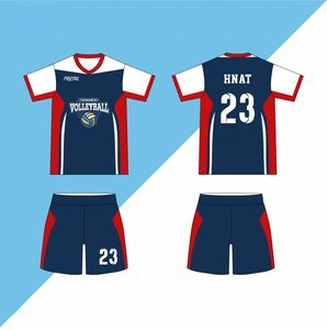 Maillot de football d'été à manches courtes en polyester 220g, séchage rapide, respirant, anti-humidité, imprimé par transfert thermique, personnalisable avec le nom de l'équipe - Product Image 1