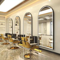 Miroirs Muraux LED Décoratifs Modernes pour Salons de Coiffure et Barbiers