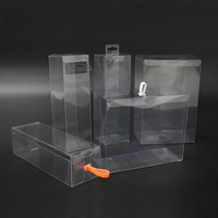 Boîtes d'emballage en plastique PVC transparent personnalisé haute transparence PET RPET boîtes de vente au détail suspendues prix d'usine
