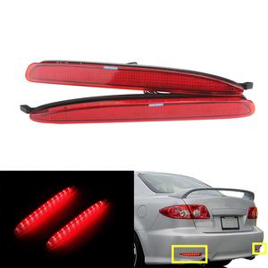 Conjunto de Luces LED Reflectoras de Parachoques Trasero para <span class=keywords><strong>Mazda</strong></span> <span class=keywords><strong>6</strong></span> Sedán 4 Puertas 2003-2008, Lámpara de Freno y de Cola - Product Image 1