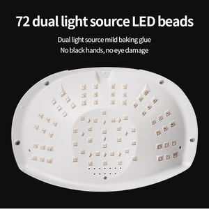 298W 듀얼 핸드 속건 자동 감지 터치 스크린 4 단 타임 네일 램프 - Product Image 5