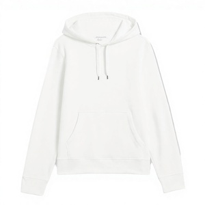 <b>Men's</b> 100% Cotton Fleece Oversized Hoodie Sustainable Embroidered Logo Long Sleeve Eco Friendly Front <b>Pouch</b> Pocket - Product Image 2