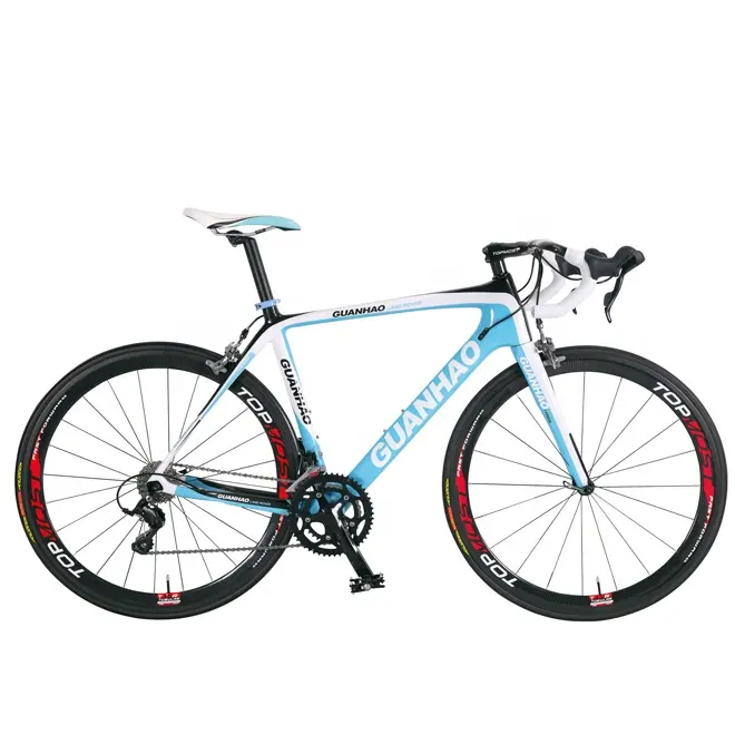 700C סיבי פחמן מסגרת Shimano SORA-5700 מערכת 18 מהירות קבוצת 6KG מירוץ אופניים כביש מהירות אופניים