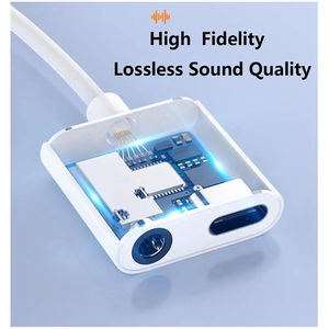 Adaptador de conector de auriculares <span class=keywords><strong>USB</strong></span> <span class=keywords><strong>C</strong></span> 2 en 1, Cable divisor de Audio AUX de 3,5 MM, Adaptador convertidor de Audio analógico Digital tipo <span class=keywords><strong>C</strong></span>, OTP DC - Product Image 4