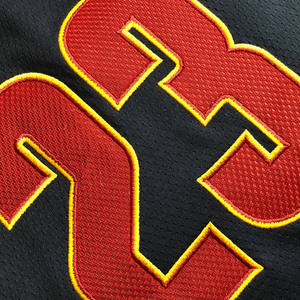 Goedkope groothandel 23 James vintage basketbaltenue, 3D geborduurde polyester sneldrogende basketbalshirts voor heren - Product Image 4