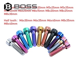 Vis à tête cylindrique Allen M5M6M8 en alliage de titane zingué <span class=keywords><strong>BOSS</strong></span> pour <span class=keywords><strong>casque</strong></span> de vélo, frein, drones et accessoires d'aéromodélisme - Product Image 4