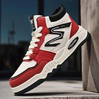 Chaussures montantes pour hommes, tendance, polyvalentes, décontractées, automne/hiver 2025, chaussures de sport tendance pour étudiants, ajouter de la hauteur, maille