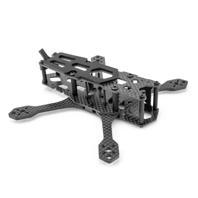 Lumenier QAV-S MINI 3" Freestyle Quadcopter Frame 3K Carbon Fiber Arms Aluminum Standoffs 56g Lightweight Design 147mm Frame