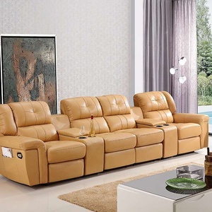 आधुनिक एल आकार झुकनेवाला सोफा सेट गरम लक्जरी Chesterfield पीले आराम सोफे बिजली - Product Image 5