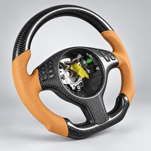 Volant sport en fibre de carbone 3 branches 40 mm pour E46 M3 Touring Intérieur Coupé 320i/325i/328i/330i 1999-2005 - Product Image 4