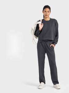 <span class=keywords><strong>Vestiti</strong></span> <span class=keywords><strong>comodi</strong></span> su misura all'aperto donne di alta qualità allentata girocollo sportivo <span class=keywords><strong>donna</strong></span> felpa con cappuccio sportivo - Product Image 2